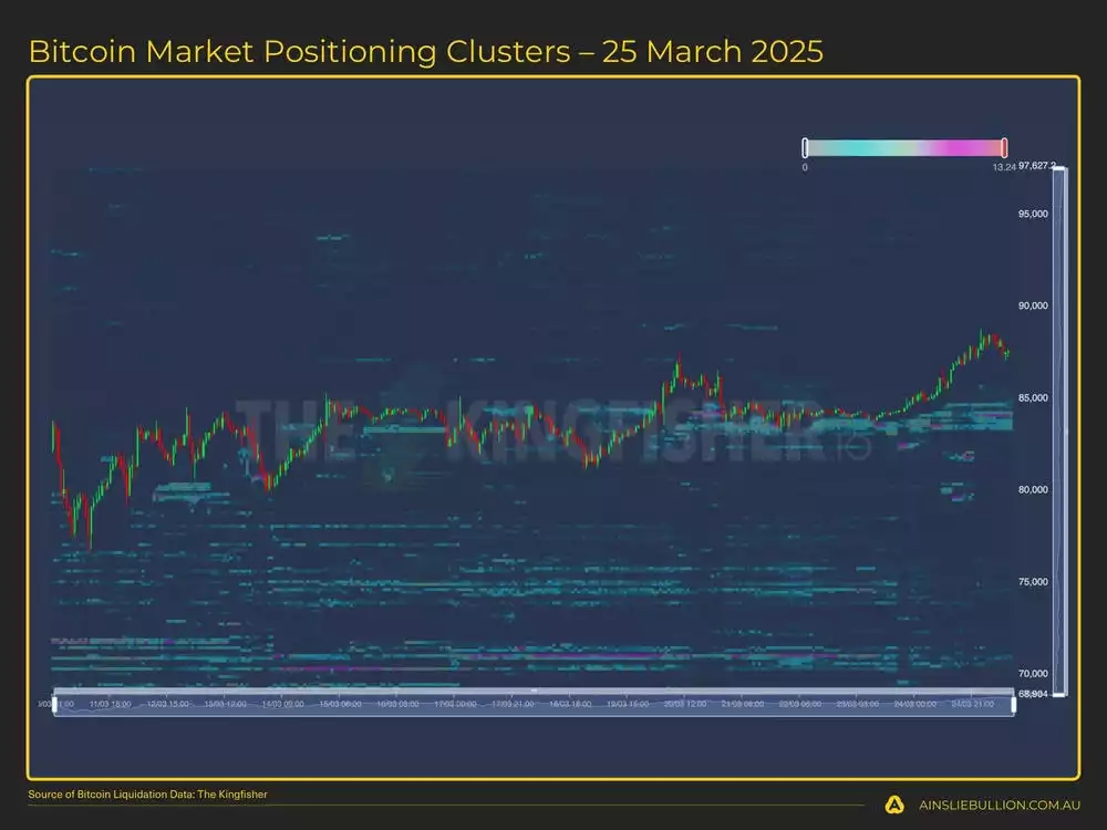 Bitcoin Market Positioning Clusters  25 March 2025 Bitcoin Market Positioning Clusters  25 March 2025